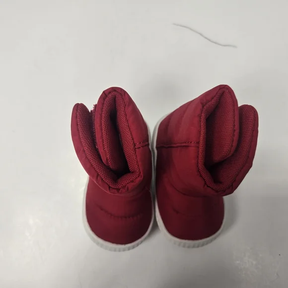 Native Chamonix Baby Red & White Snow Ankle Boots Booties Size Baby 1 B1 - Picture 8 of 12